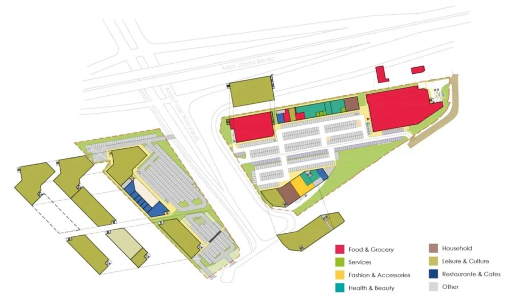 Plan sklepów Retail Park Libreto